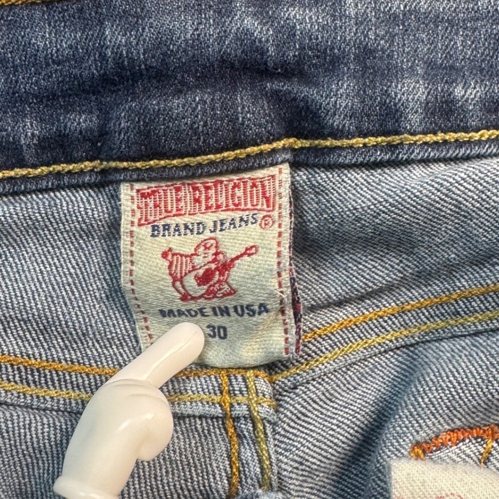 True Religion Tony Jeans Mens 30 Made in USA Medium Wash Straight Denim‎ - Picture 7 of 10